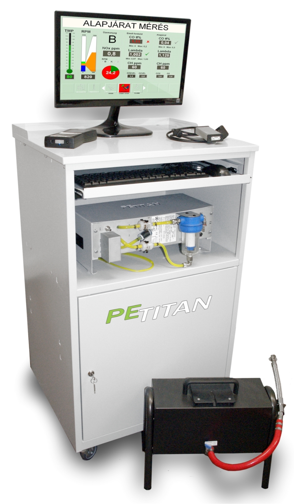 PeTitan emissziómérő állomás